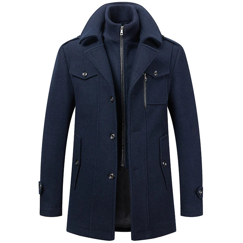 Classic Pure Wool Business Coat