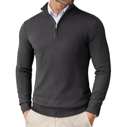 Men's Quarter Zip Up Sweaters