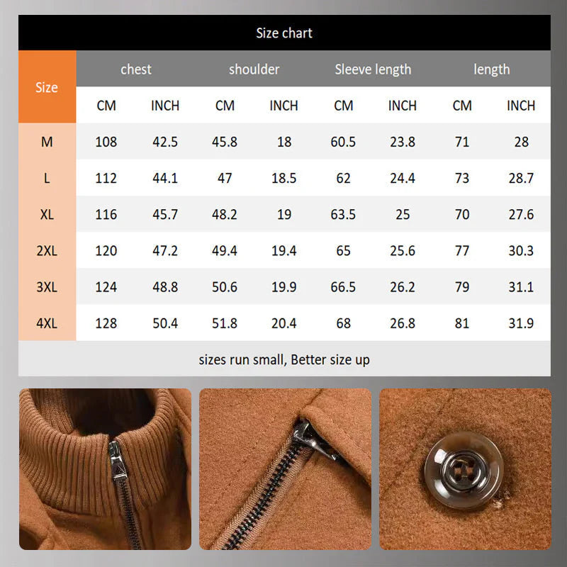 Classic Pure Wool Business Coat