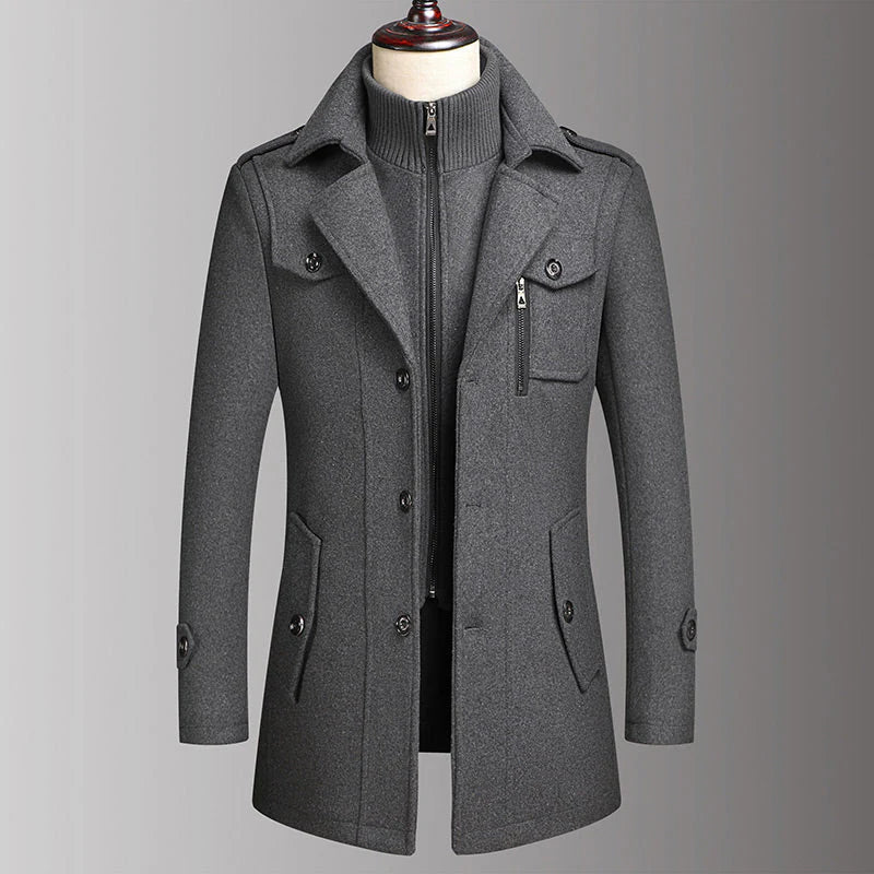 Classic Pure Wool Business Coat