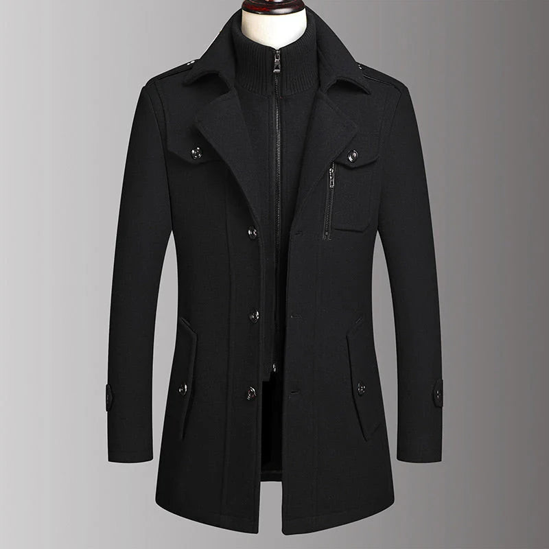 Classic Pure Wool Business Coat