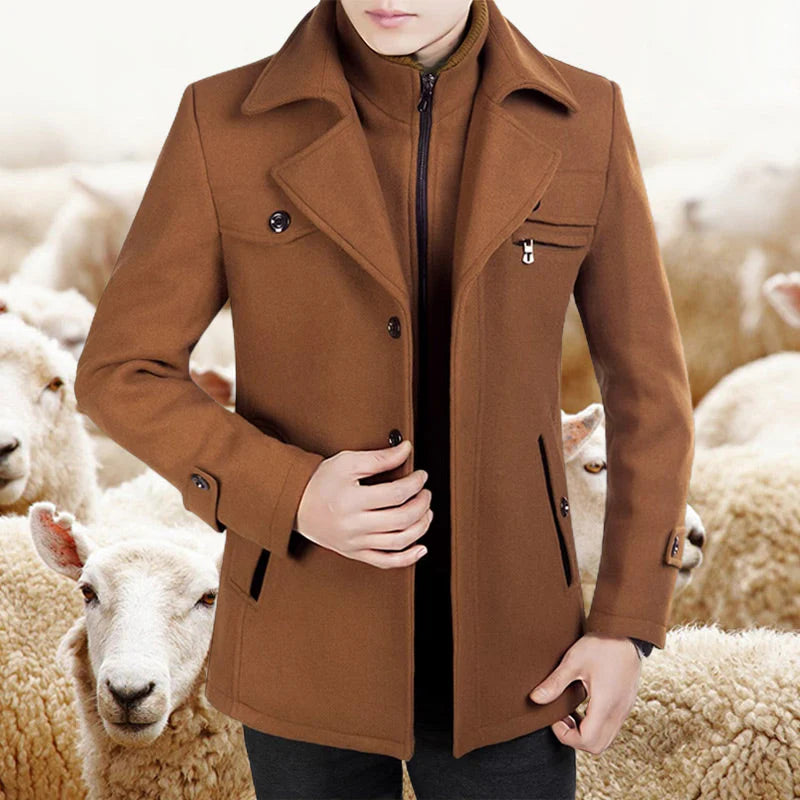 Classic Pure Wool Business Coat